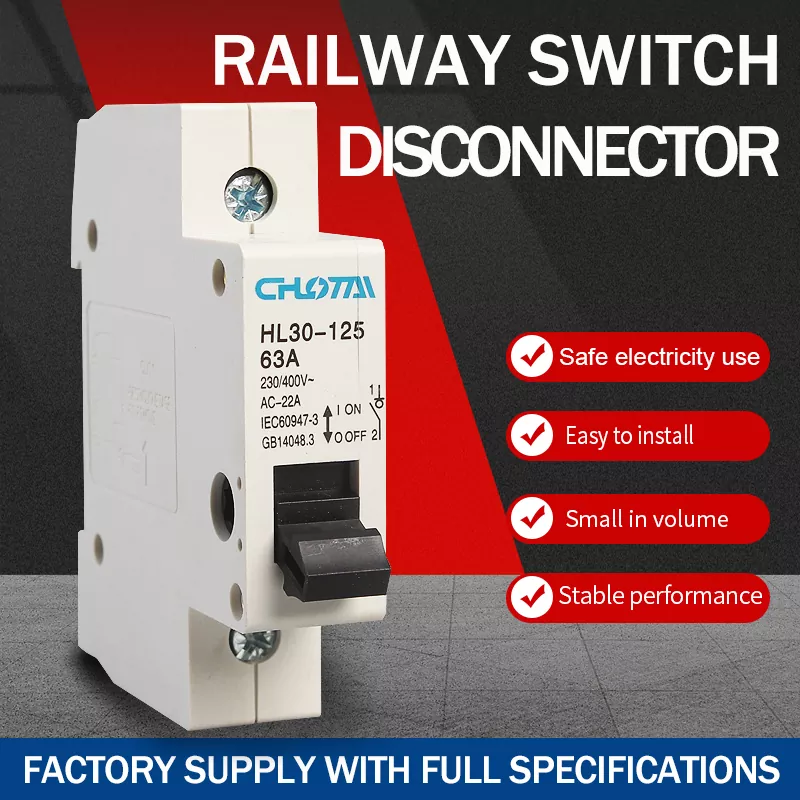 Seccionador de interruptor em trilho DIN 1P Pólo