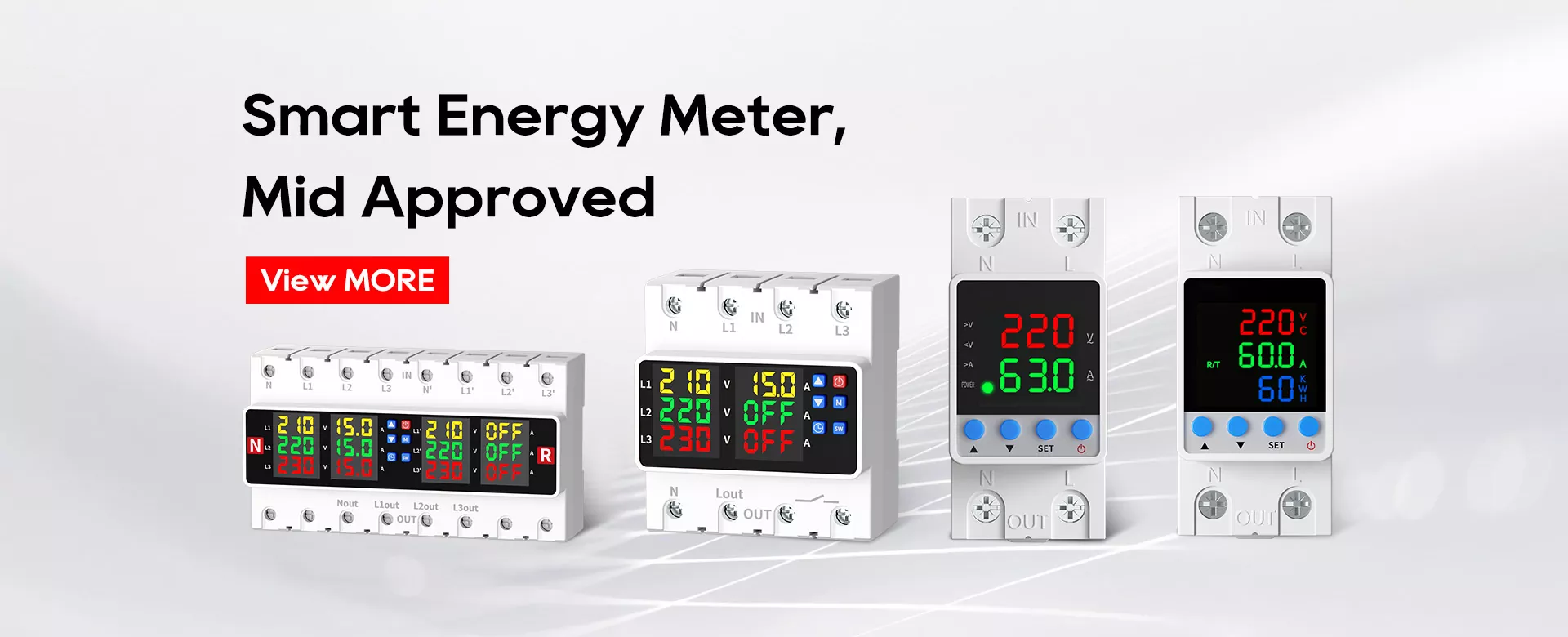 Fornecedor de medidor de eletricidade de trilho guia monofásico da China