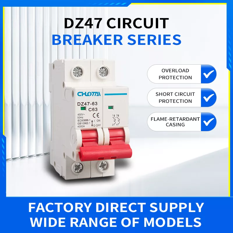 Disjuntor miniatura 2P 63A DZ47