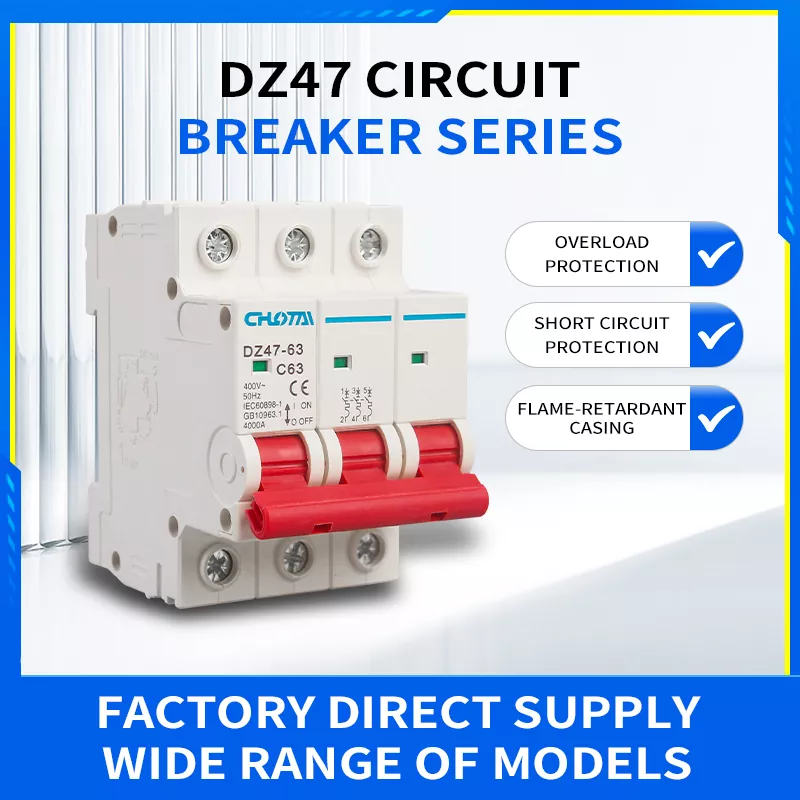 Disjuntor diminuto de 3P 63A DZ47