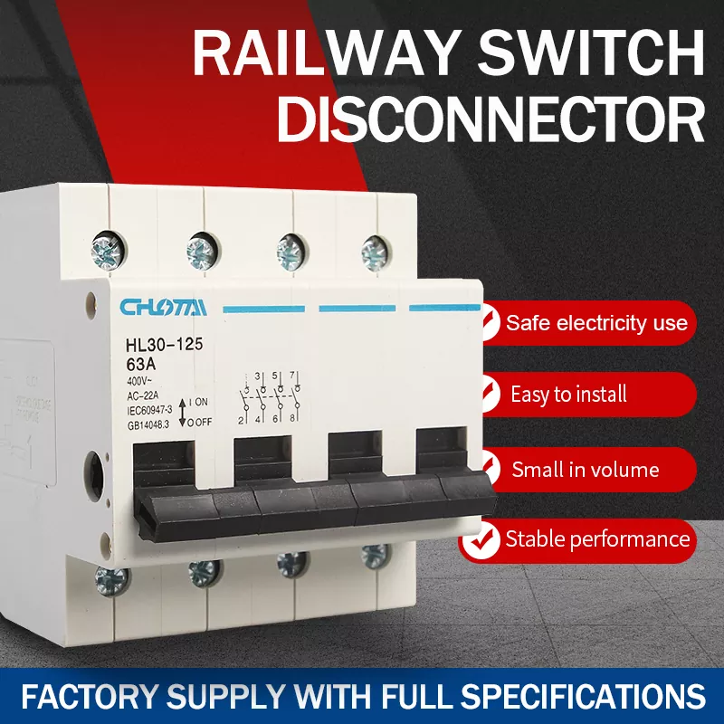 Seccionador de interruptor em trilho DIN 4P Pole